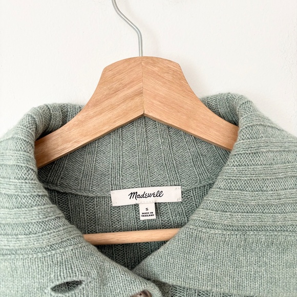 Madewell oversized collar wool blend cardigan - Picture 6 of 8